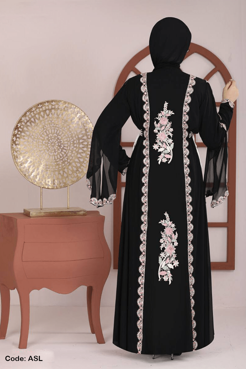 عباية سهيلة - حرير وشيفون