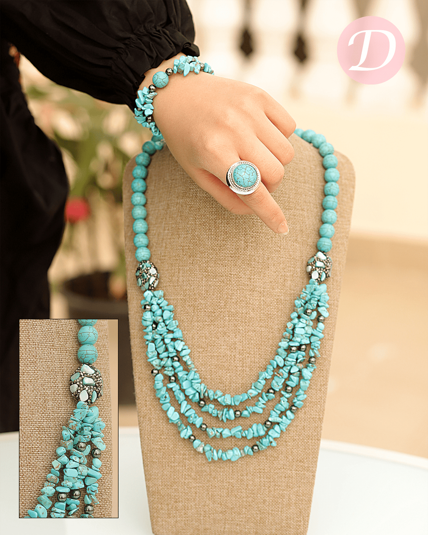 Sultana Fatima Set - Turquoise