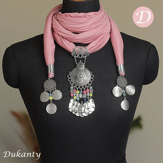 Pink Unique Necklace Scarf